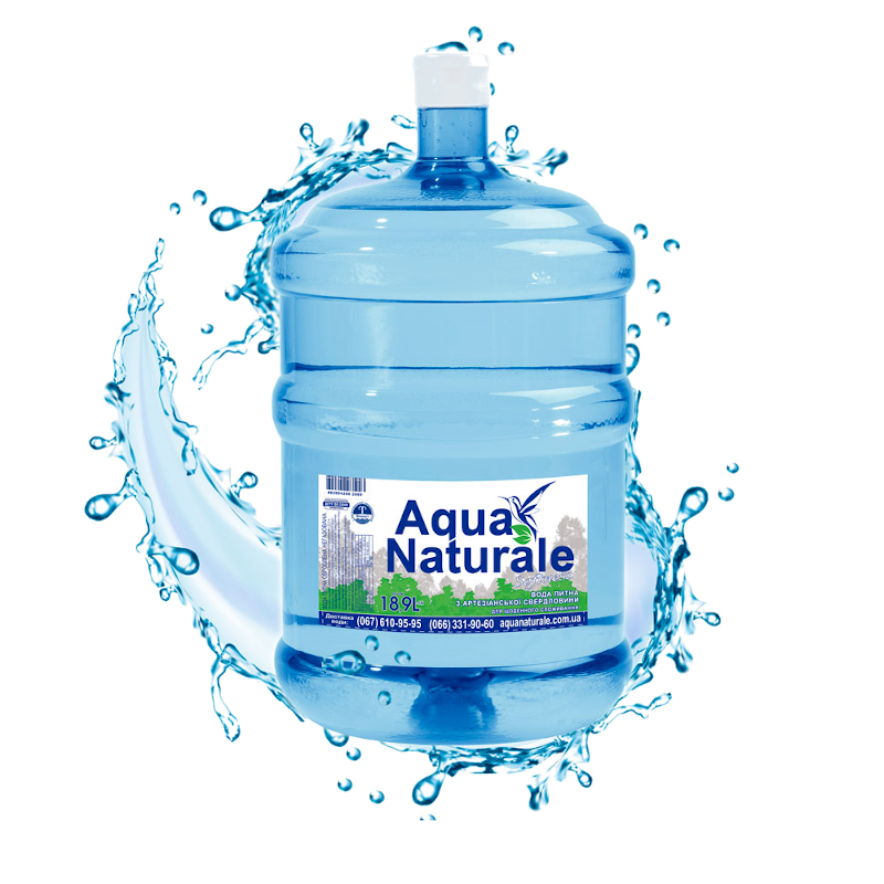 Вода питна бутильована AQUA NATURALE, негазована 18,9 л.